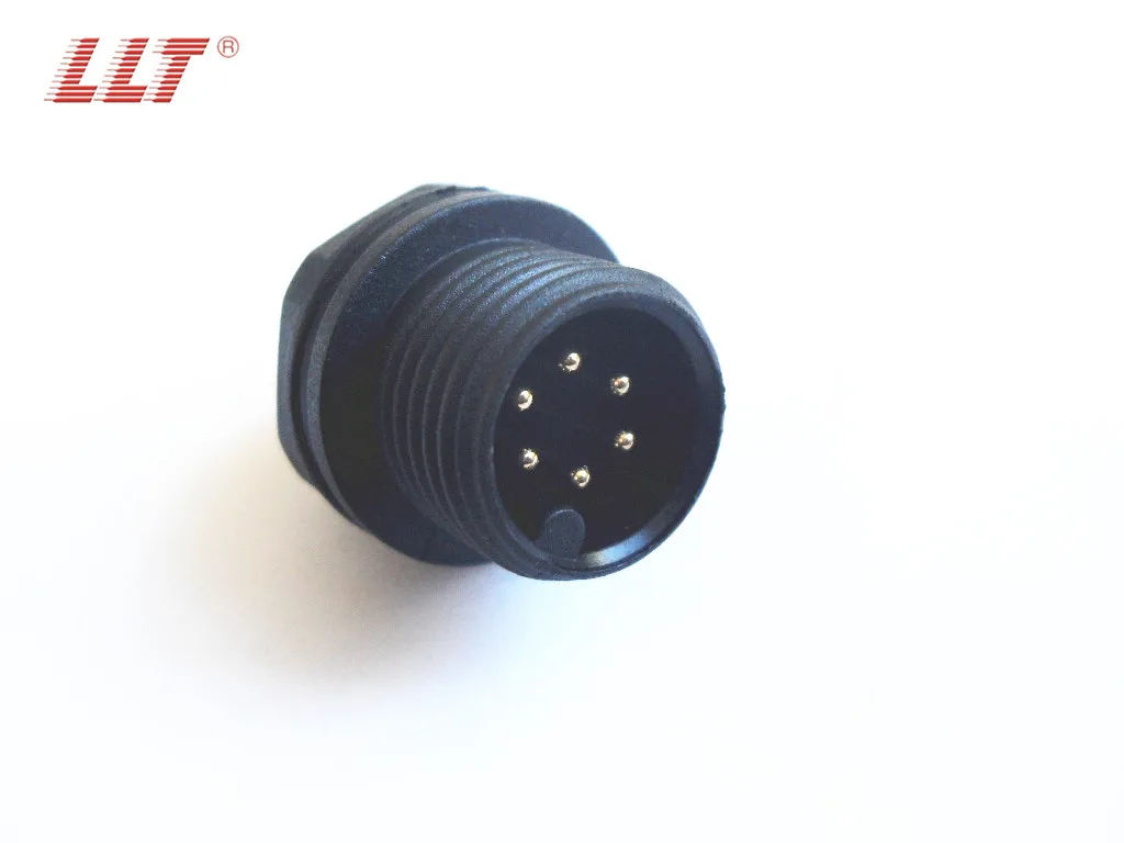 LLT rear panel mount male female waterproof 2 3 4 5 6 7 8 9 10 12 pins circular connector