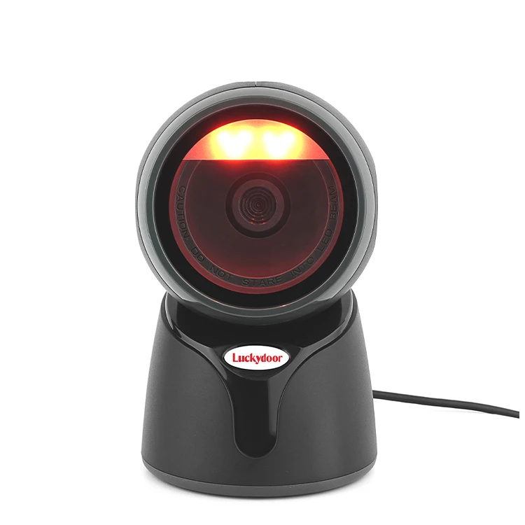 Luckdydoor L600 2d 1d hands free cheap price desktop qr code wired usb barcode scanner