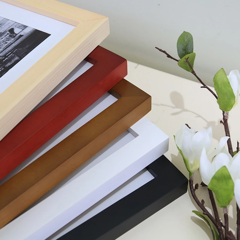 Wholesale Cheap A0 A1 A2 A3 A4 A5 5x7 11x14 24x36 Inches  Wooden Painting Frame Home Decoration Modern Picture Frame