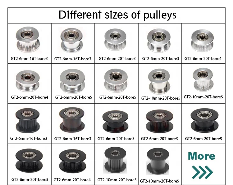Ur Elk 3d Printer Accessories Aluminum Alloy Synchronous Wheel Timing Belt Pulley  GT2 30 Teeth