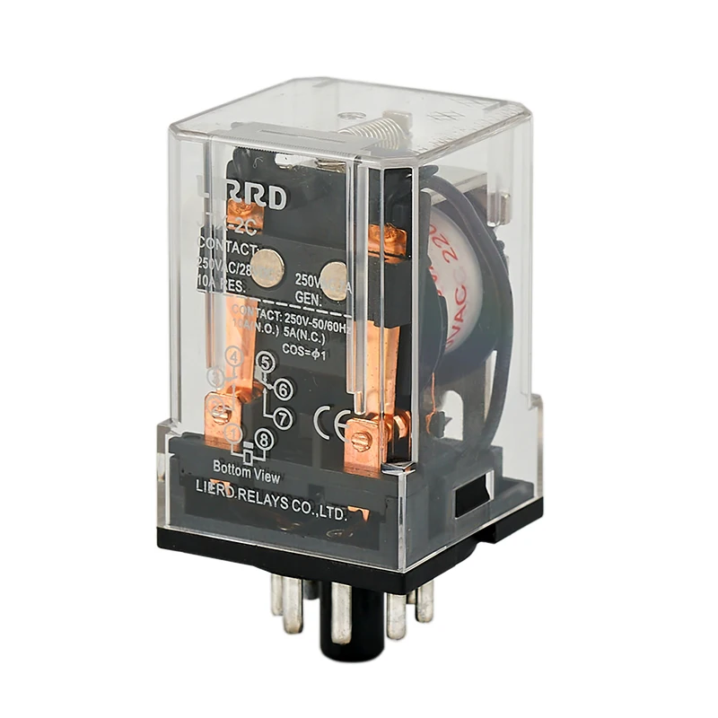 JTX-2C 220V AC Coil Power Relay DPDT for Textile Machinery