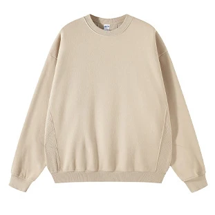 Fashion Plain Black Hooded Sweatshirt Custom Logo Sweatshirt High Quality Pullover Sweatshirt Without Hood