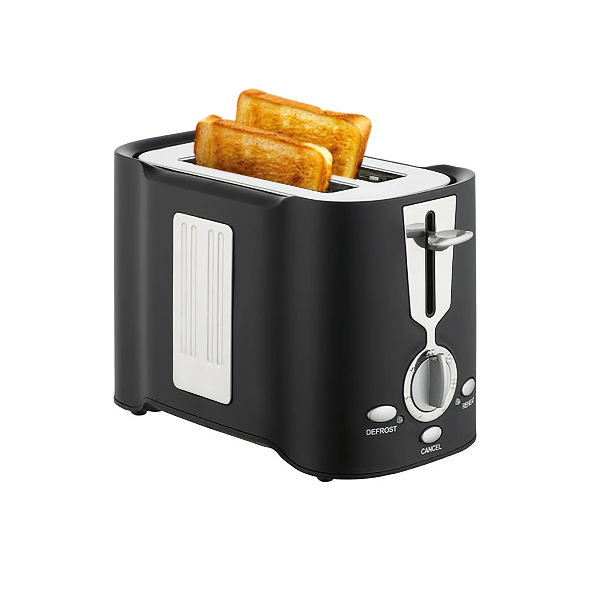 High Quality Black Electric Toast Maker Household Automatic Bread machine Mini Multifunction Bread Toaster