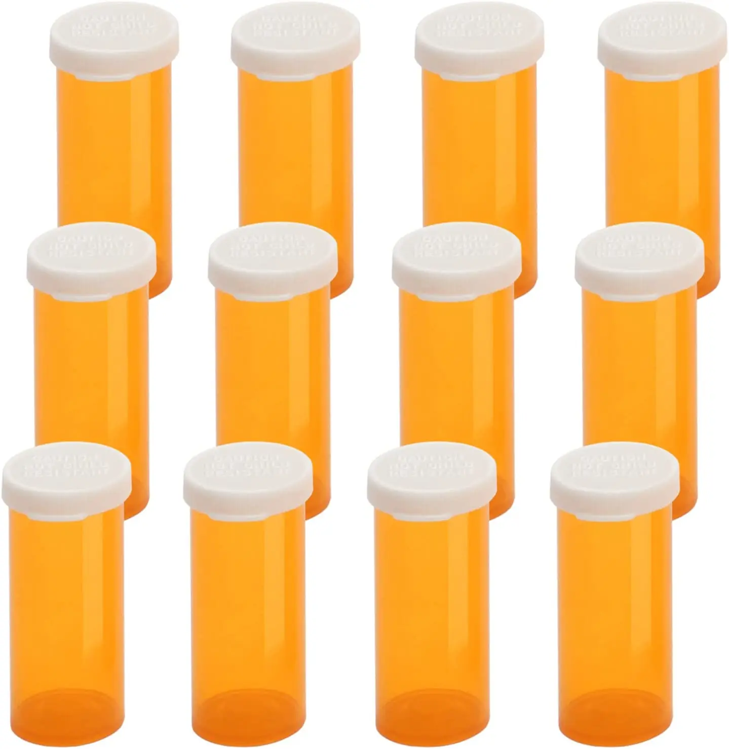 Plastic Medicine Pill 6 Dram Child Resistant pop top tubes Medicine candy Pill Dispenser Organizers