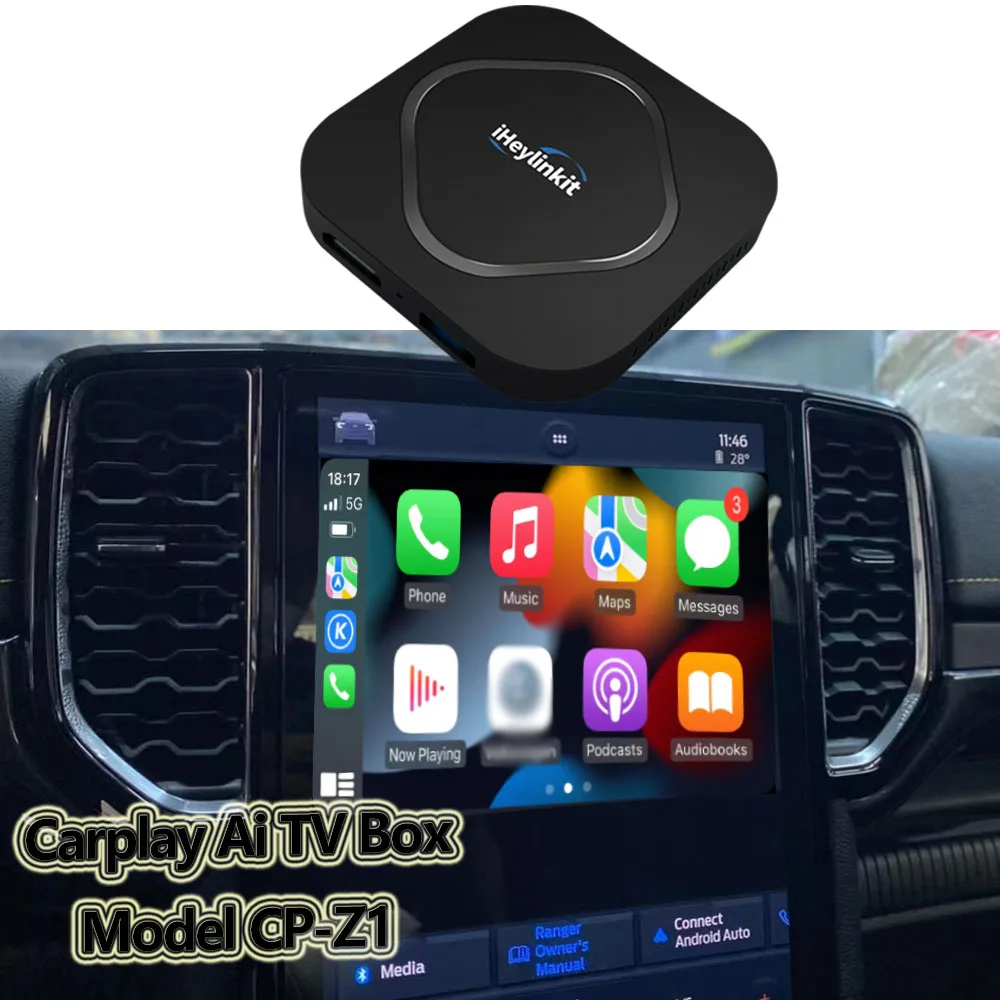 Hot Carplay AiTV Box CP-Z1 Global  On Live TV channels available support Youtube Netflix Android Auto Carplay