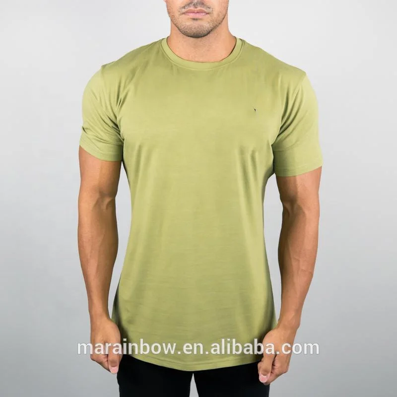 
Custom Printed 95% Cotton 5% Spandex Mens Short Sleeve Gym T Shirt Slim Fit Performance Shirt Wholesale Gym Wear 