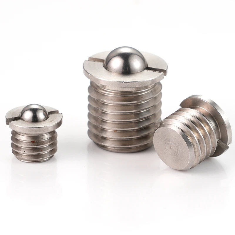 Hot selling M16 Push On Spring Plunger Loaded Stainless Steel Set Screw Thread Ball Plungers With Flange