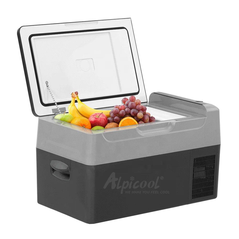 G22 Beverage 22L electronic control with Temperature penal Car Mini Fridge 12V dc compressor Freezer Travel Camping refrigerator