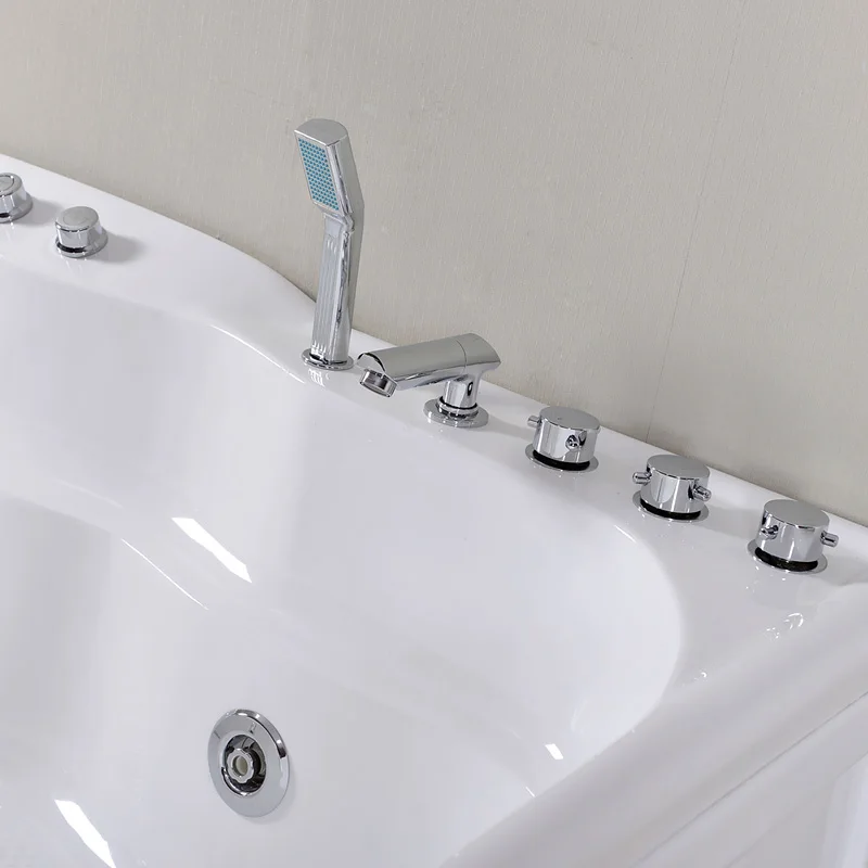 Luxury Hydro Air Jet Color Pillow Bathtub Whirlpools Acrylic Massage Modern Indoor Tub,apartment Combo Massage (air & Whirlpool)