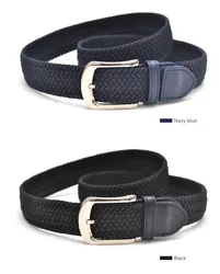 Многоцветный пояс для гольфа без проушин для гольфа стрейч плетеный пояс для женщин