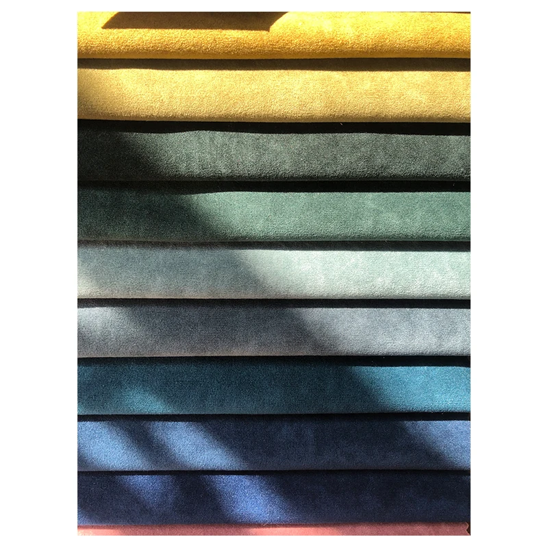 SIC Customize Sofa Fabric 142CM 340GSM Anti Pilling Warp Upholstery Velvet Fabric For Sofa