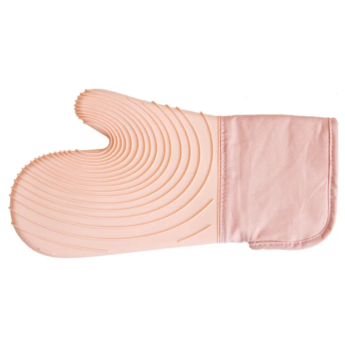 
Factory outlet 2 pcs New color silicone and cotton Professional Kitchen Tools Kitchen Accessories Silicone Oven Mitt set 