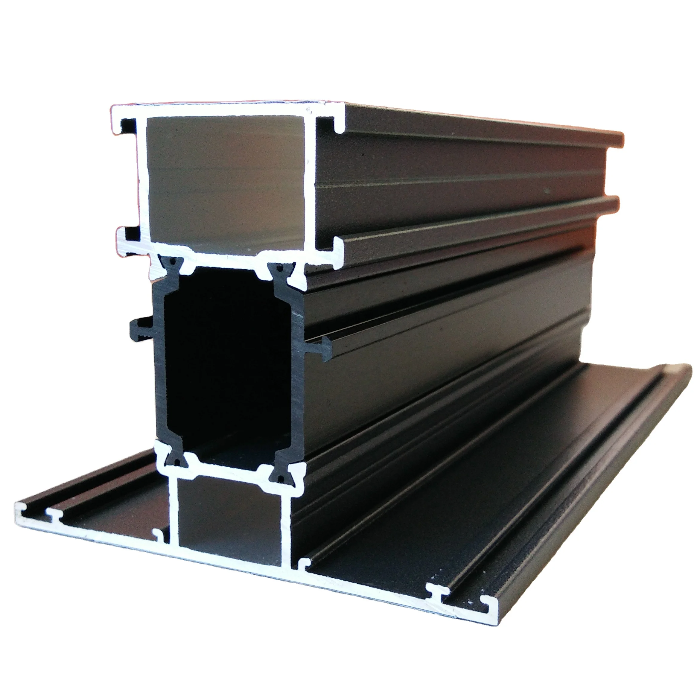 High Quality 6063-t5 Sliding Windows Casement Door Windows Frame Aluminium Extrusion Anodized Wood Grain Thermal Break Profile