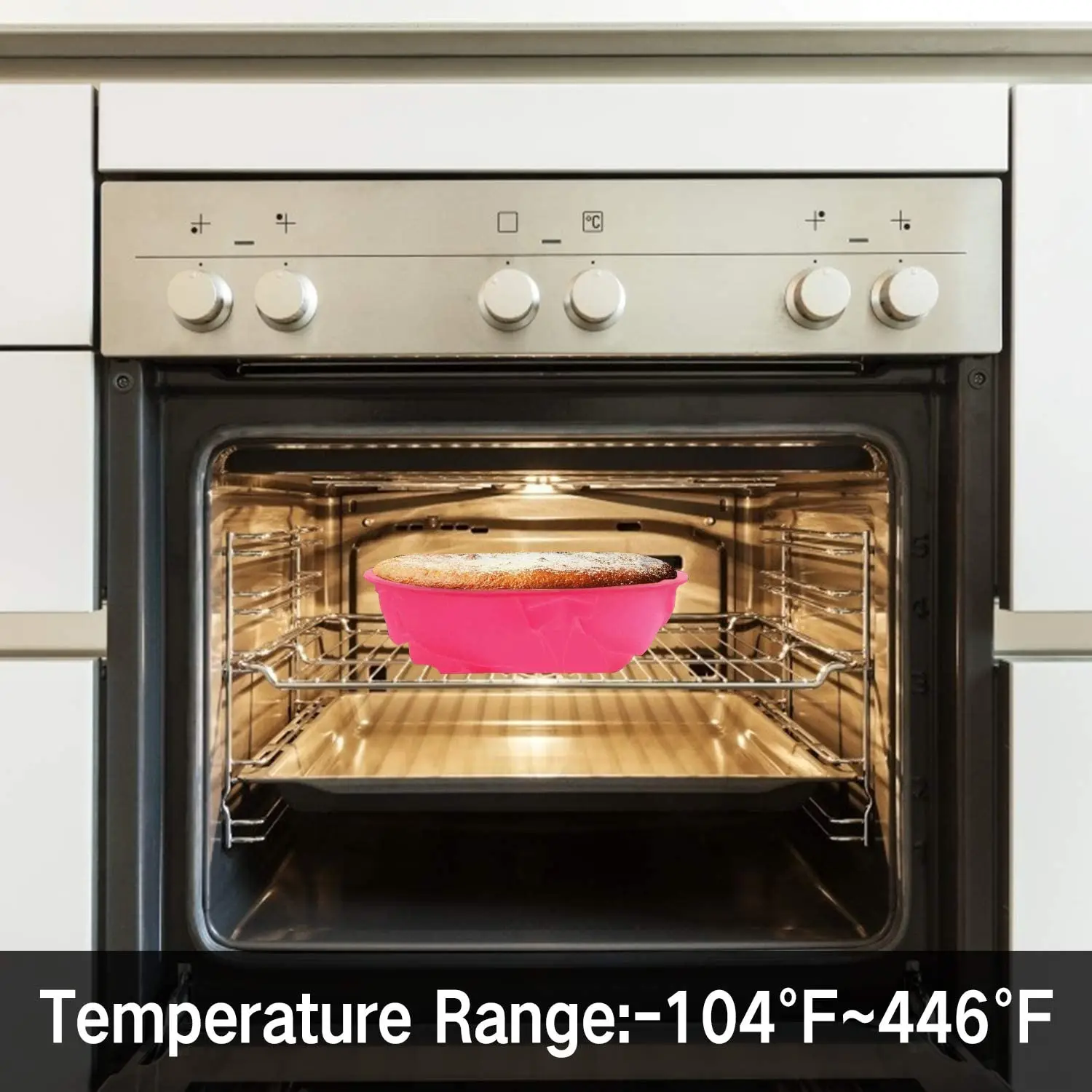 Bpa Free China Manufacture Easy Clean Reusable Round Flower Shape Silicone Mould Bread Cake Pie Pan Baking Molds