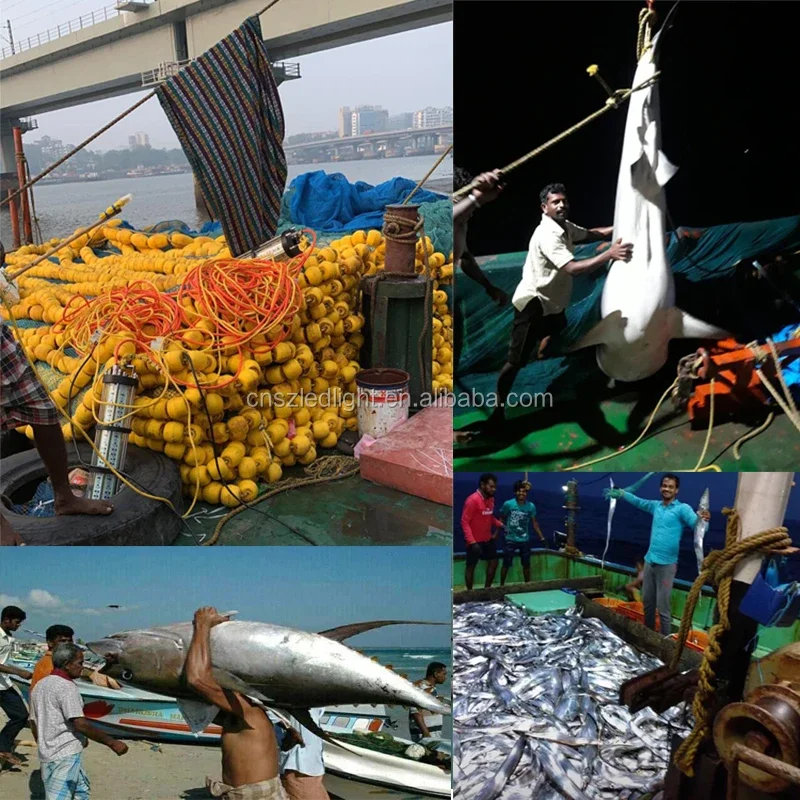 High quality green color IP68 LED fishing light DC12V Underwater luring fishing Light Night Light