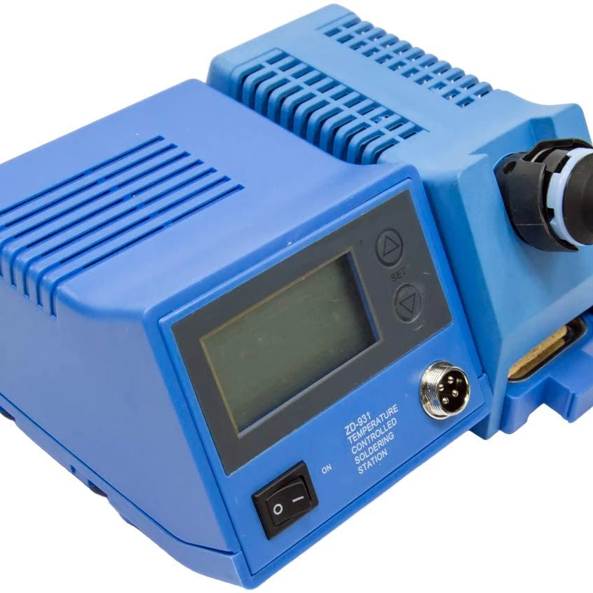 ZD-931 110-240V 48 Вт синий/серый цвет с регулятором температуры паяльная станция цифровой ЖК-дисплей