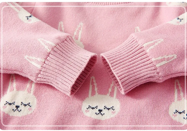 
cartoon animal jacquard thickening knit baby sweaters winter baby clothes kids pullovers 