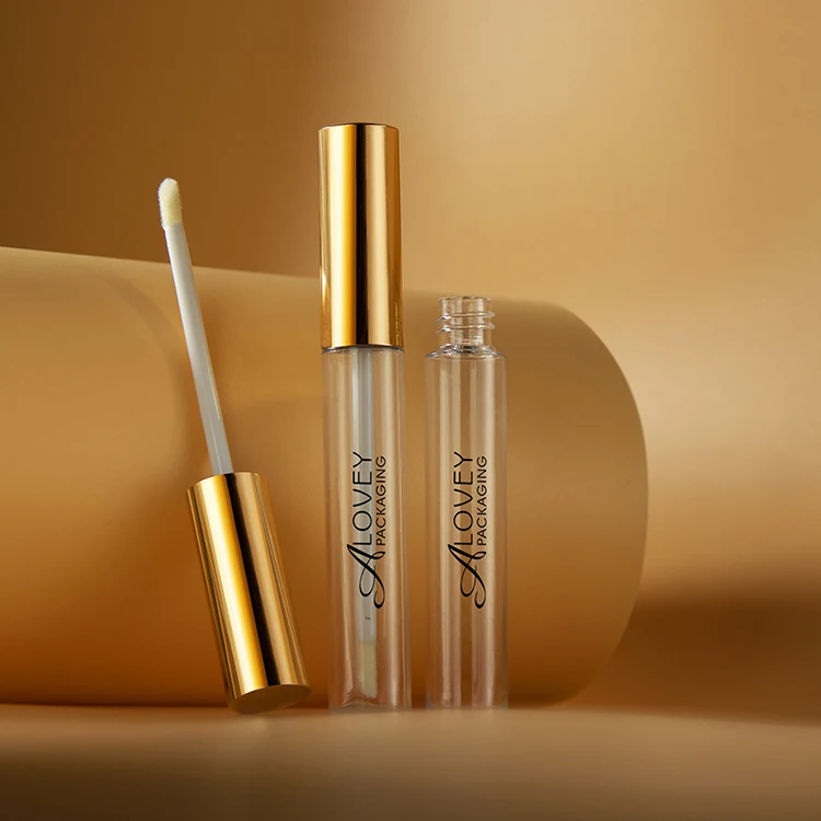 14ml Large Capacity Rose Gold Lipgloss Tubes With Brush Lip Gloss Concealer Cosmetic Package