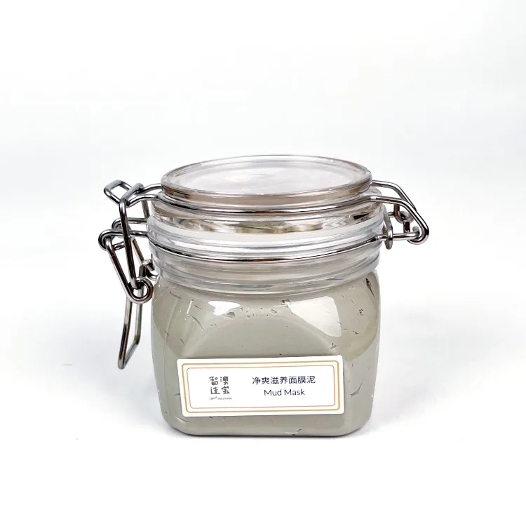 Private Label Organic Green Tea Cleansing Portable Facial Mud Mask  Skin Care Face Clay Mask