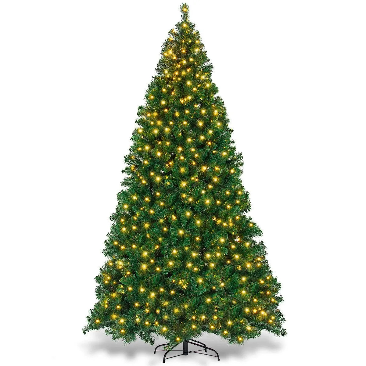 Роскошная большая оптовая продажа, 1,5 м, 1,8 м, 2,1 м, Искусственная елка из полиэтилена и ПВХ со светодиодной подсветкой (62175369709)