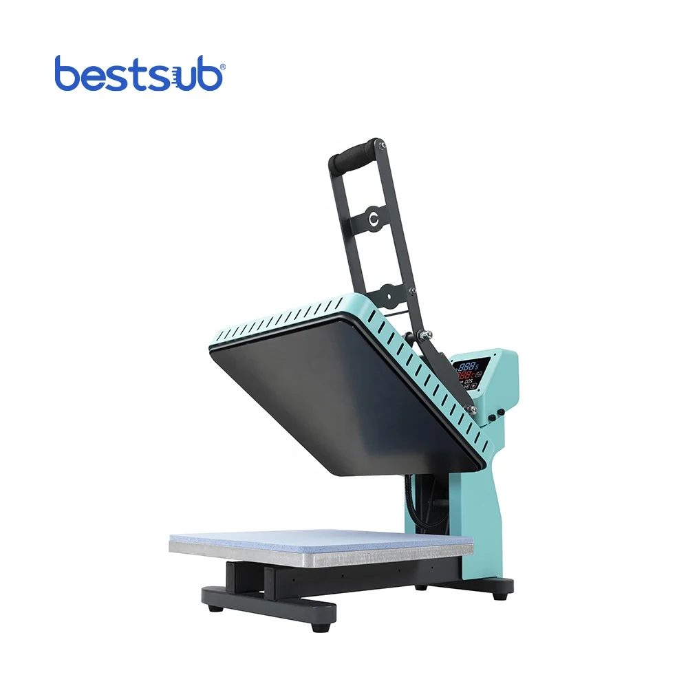 BestSub Custom sublimacion Auto Open Slide Out Drawer Flat T shirt Printing Heat Press transfer Machine sublimacion maquin
