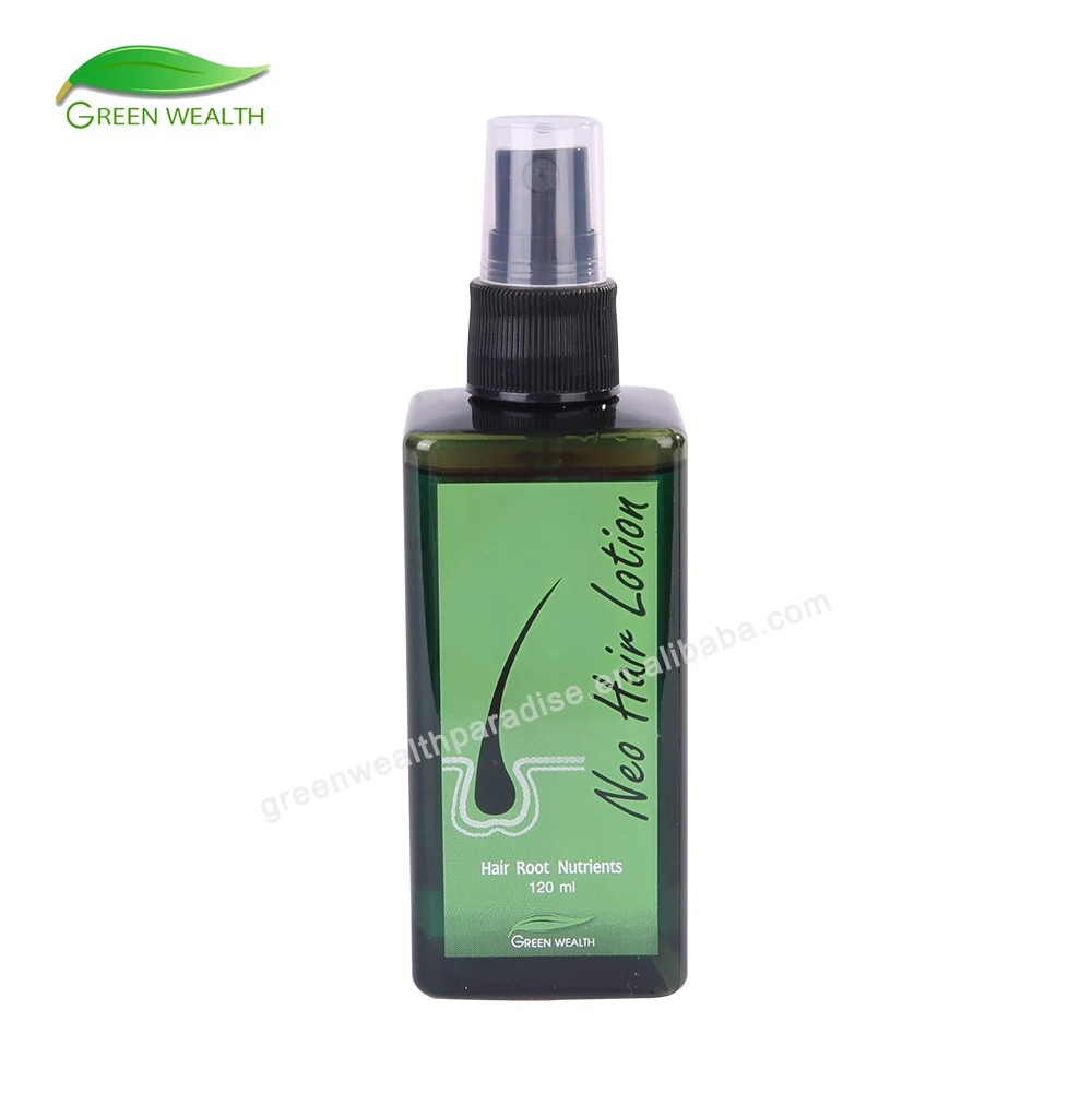 Hot Sell 120ML Neo Hair Lotion Green Wealth Thailand fast growth hair oil for Men and Women