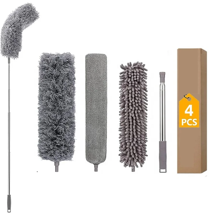 White Gold Holder Keyboard Home Bathroom Cleaning Brush Set Water Bottle Window Cleaning Brush Set