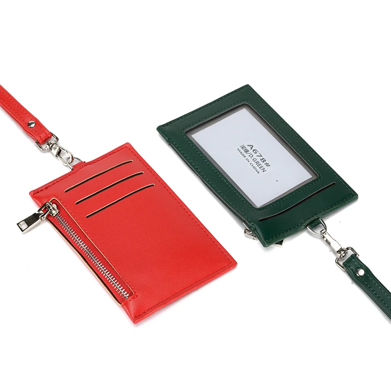 Candy Color Identity Badge Lanyard Work ID Neck Strap Card Bus Holders Work Card Bus Access Student Card Holder