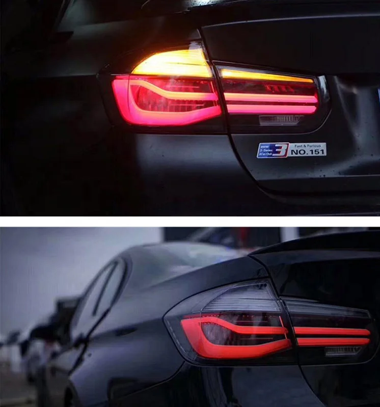  Дешевый дымчатый обновленный полный светодиодный задний фонарь для BMW 3 серии F30
