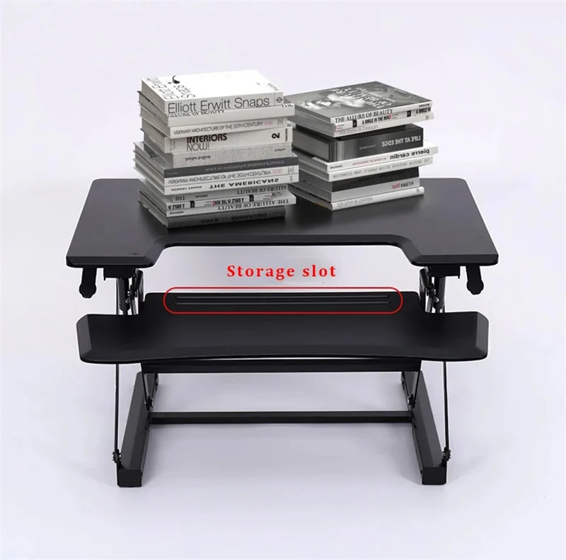 Computer Workstation Desk Height Adjustable Gas Lifted Desk Pneumatic Desk Sit Stand Desktop