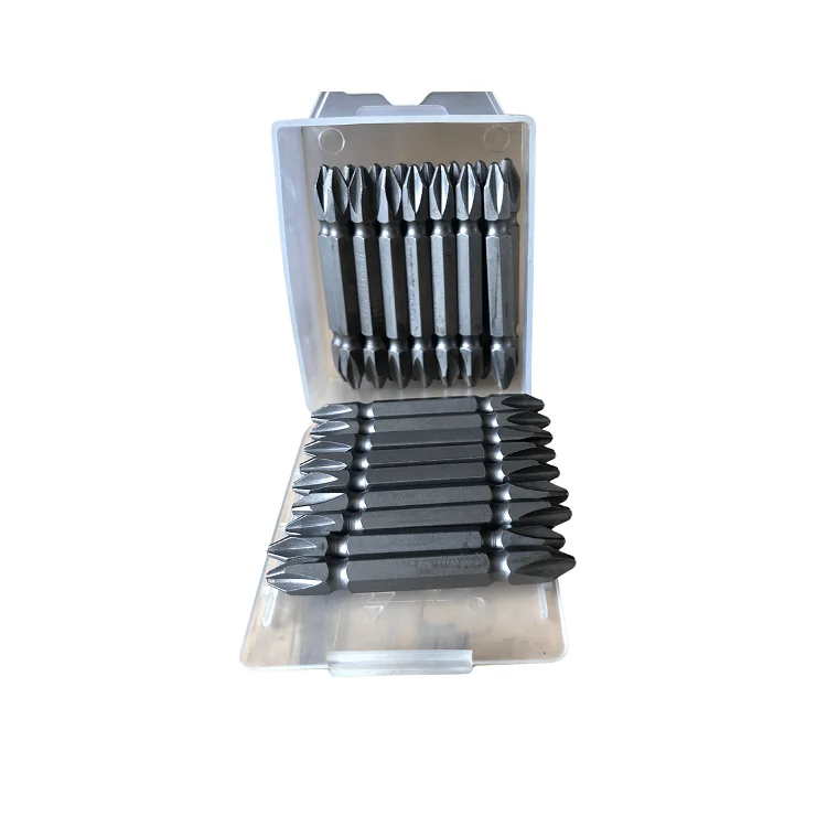 Низкая цена 50 мм грубые противоскользящие биты головка отвертки PH2 Набор отверток S2 сильная Магнитная ветровая головка отвертка головка Биты