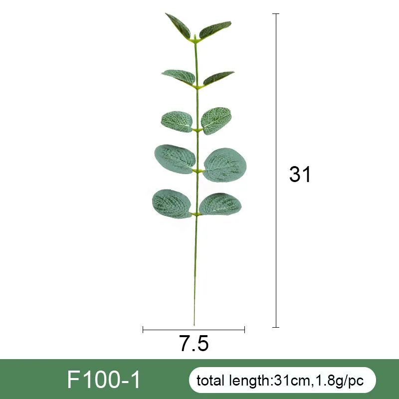 Best Price Tree Artificial Leaf Garland Flower Fake Hot Sale Eucalyptu Stem