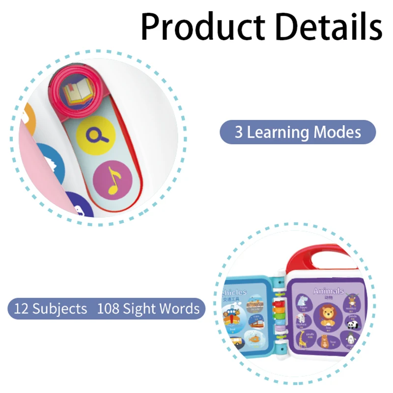 Hot Selling Children Electronic Point Reading Books Sensory Toys Early Educational Learning Machine