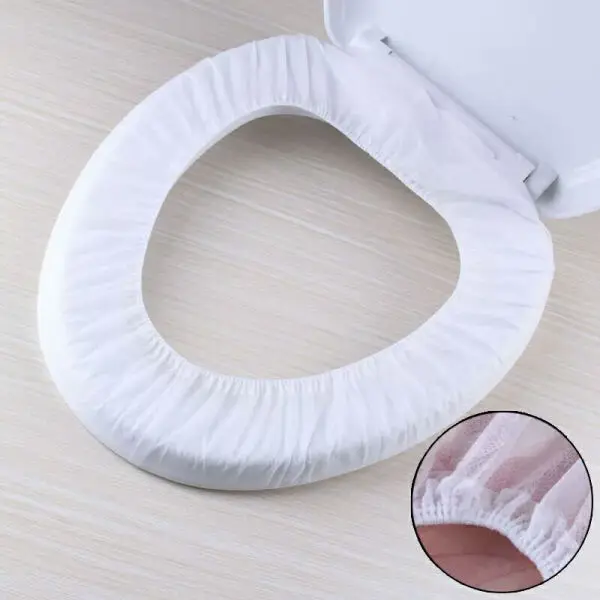 Hygienic Waterproof Disposable Universal Fit Non Woven Fabric Toilet Seat Cover With Elastic making machine