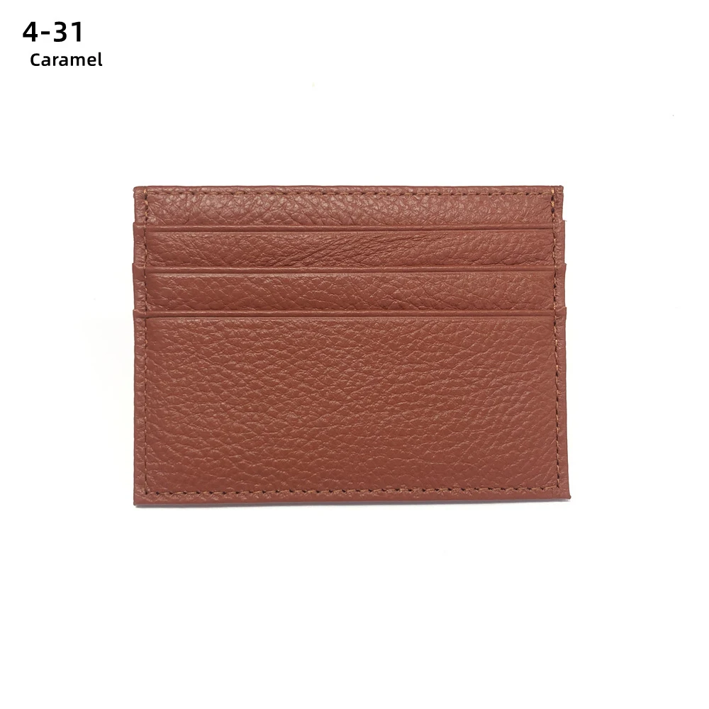 Leather Real Leather Pastel Colours Credit Card Holder Small Card Leather Card Holder Wallet