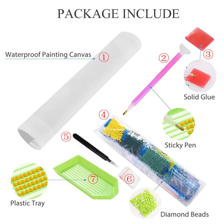 Dropshipping Free Sample Custom Diamond Art Painting 5D Full Round Square Drills Diy Diamond Painting Kits For Adults Kids
