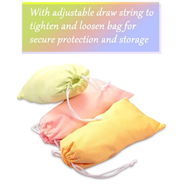 Wholesale Ready Goods 9*18cm soft drawstring custom microfiber eye glasses sunglasses bag pouch case