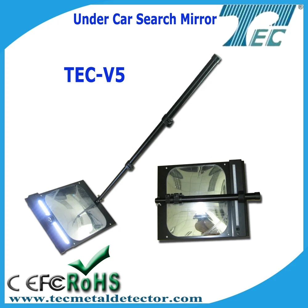 Under car bomb detector with square mirror TEC-V5 under vehicle inspection security checking mirror.