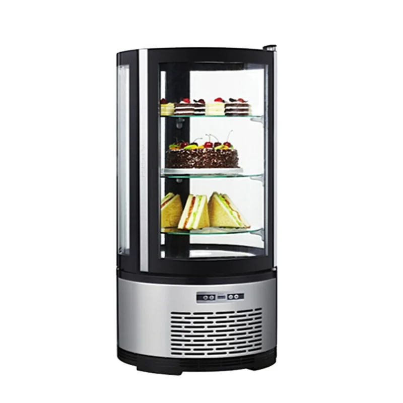 Smad Donut Glass Door Upright Cheap Display Showcase 100L Chiller Refrigerator