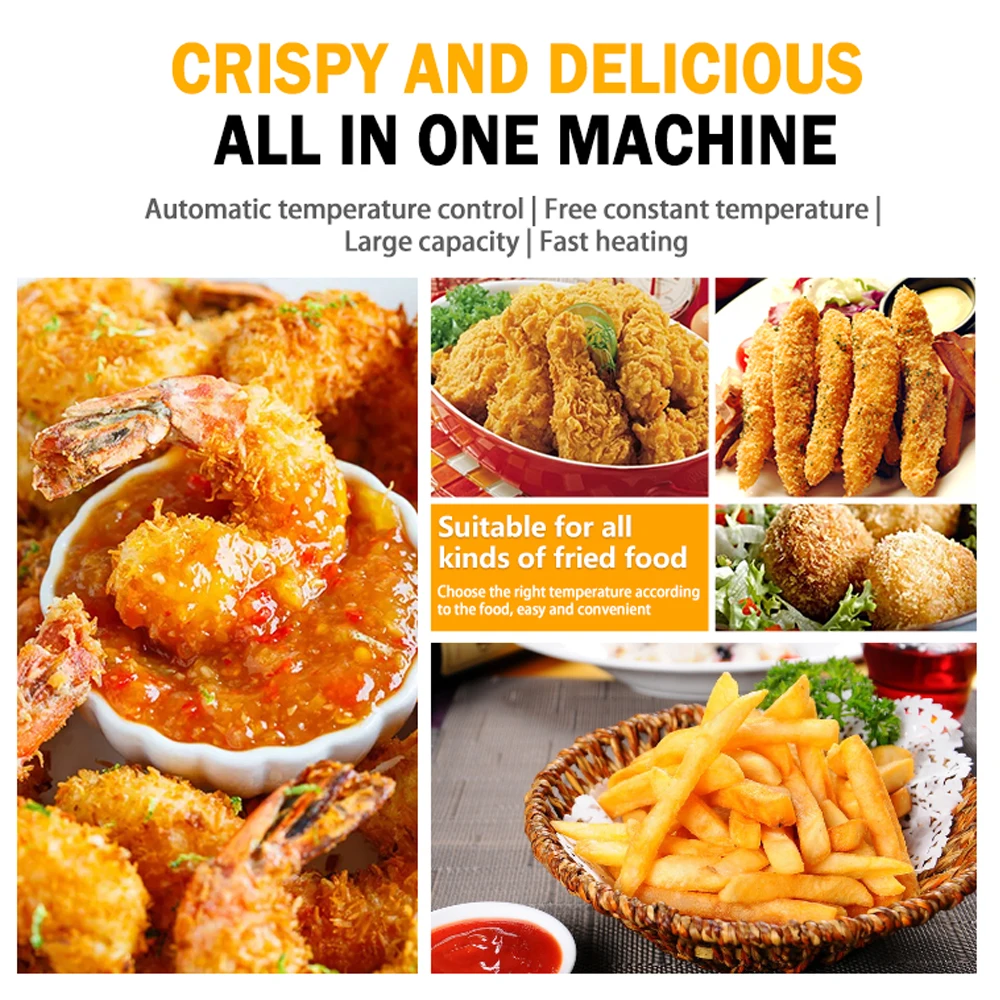 TCA high quality automatic industrial honey bunny donut fish dumpling deep fryer machine gas price