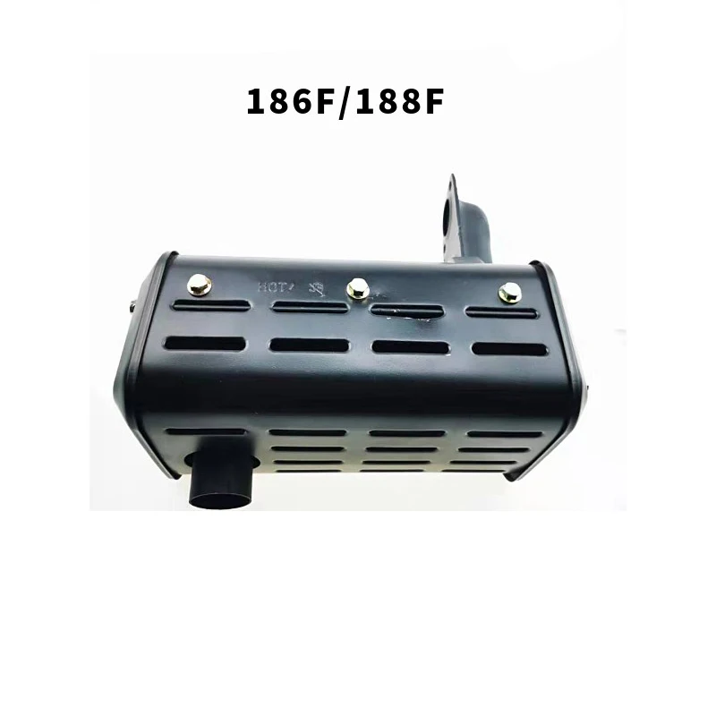 Muffler/Silencer/Exhaust Pipe Assy for 178F Air Cooled Diesel Engine Generator