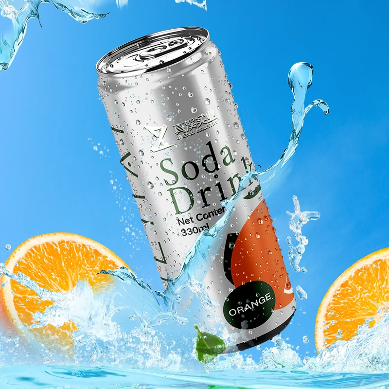 Free Sample Custom Hot Selling New Arrival Beverage 250ml 500ml Canned Carbonated Soft Drinks