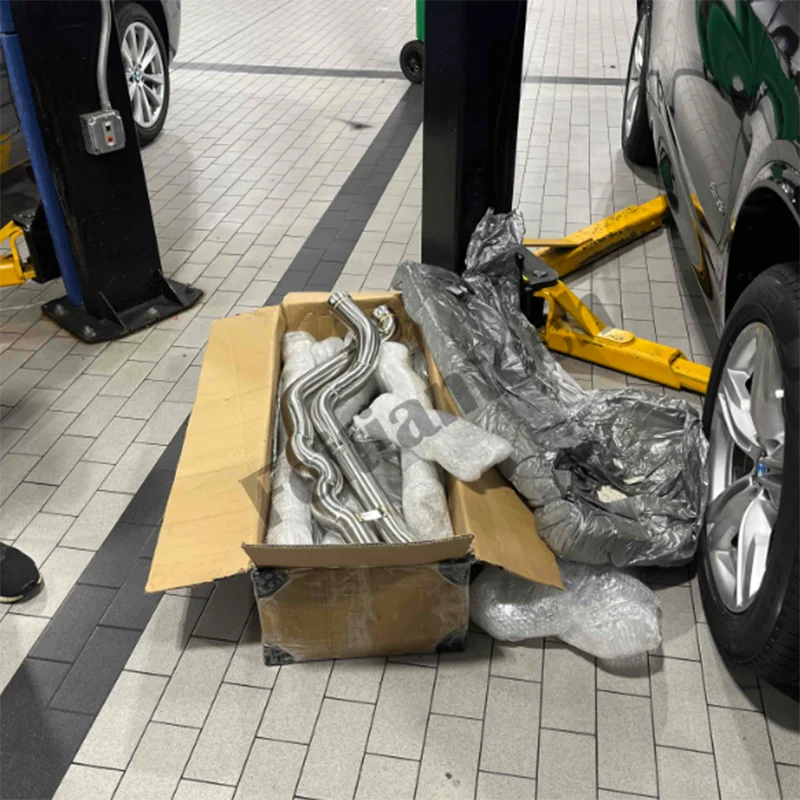 Труба средняя производительность для BMW M3/M4 F80 F82 F83 S55 3 0 T 2014-2019 из нержавеющей стали с одинаковой длиной выхлопной системы