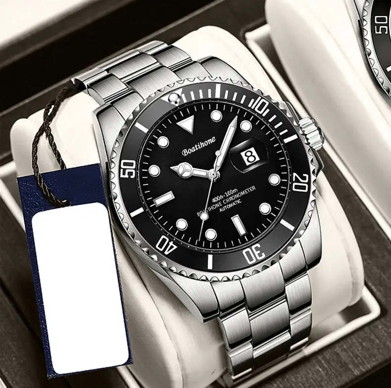 OEM Luxury Wrist Reloj Wrist Men Watch Stainsteel  Waterproof Sport Automatic Japan Movement Mens Mechanical Watches for Men