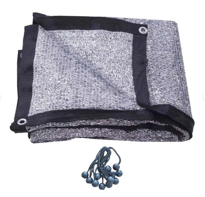 Silver Color Light Diffusing  Aluminum net  Shade Cloth Sun Shade Netting Shade Mesh For Summer Outdoor Use