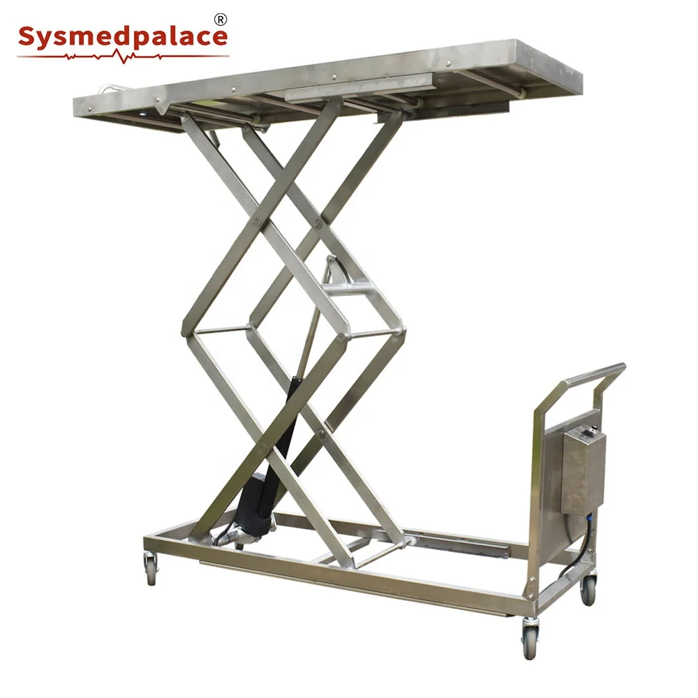 Factory Price Transport Corpse Morgue Trolley Autopsy Lift Mortuary Body Lifting Trolley