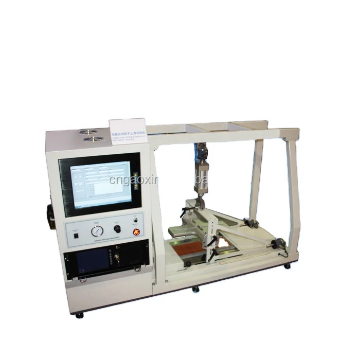Friction Coefficient  Footwear and Floorings Rectangle Steel Footwear Testing Equipment To Test Shoe Outsole Slip Resistance