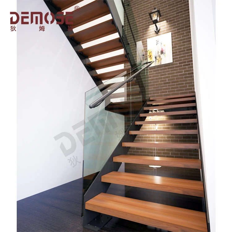 
clear stair handrail stairs wood step straight staircase 