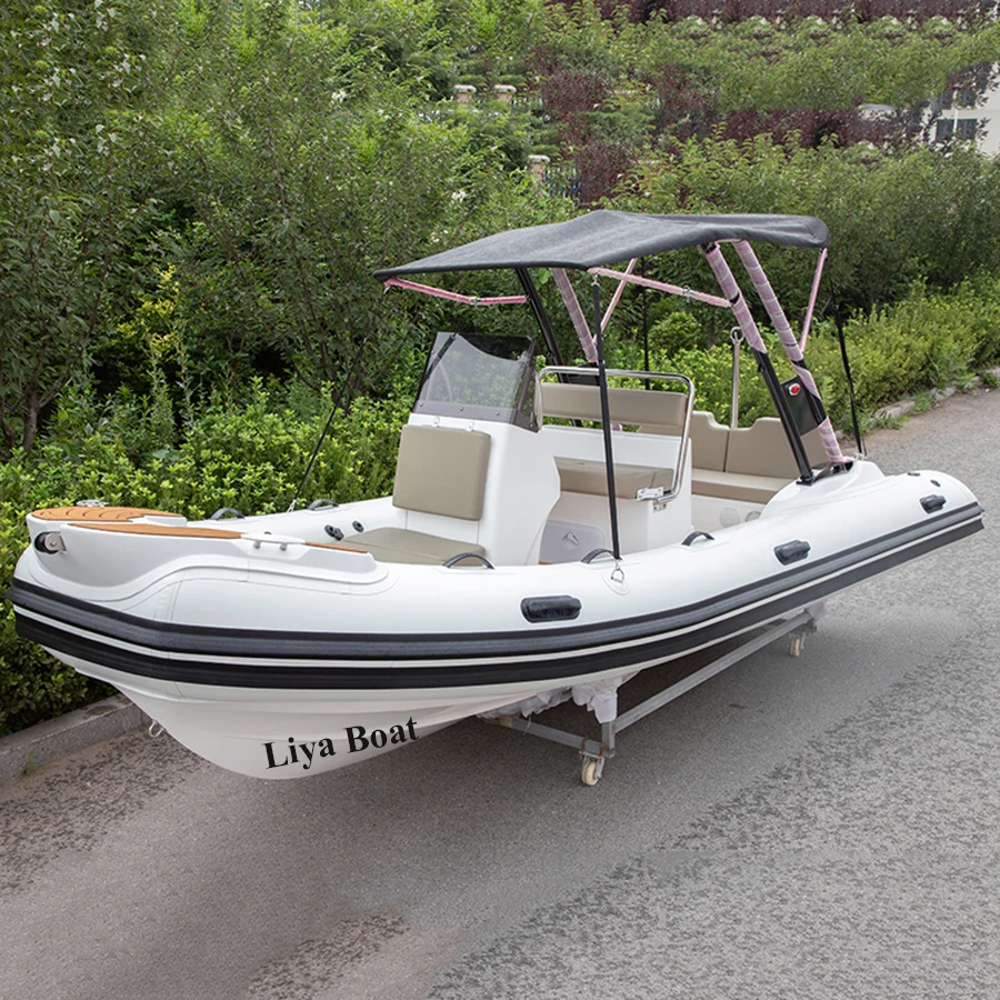 Liya rib 520 10 человек полужесткая надувная лодка гипалон