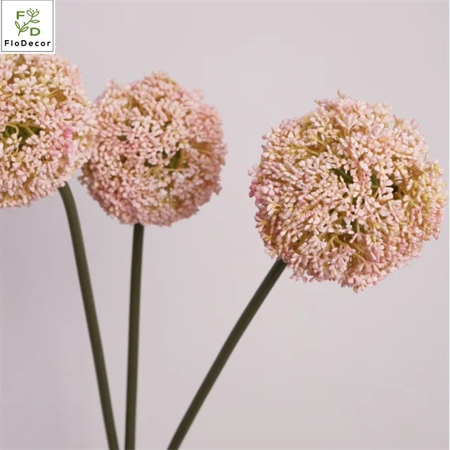 New Arrival Artificial Sedum Ball Giant Allium Flowers Ball Green For Living Room Hotel Wedding Decoration